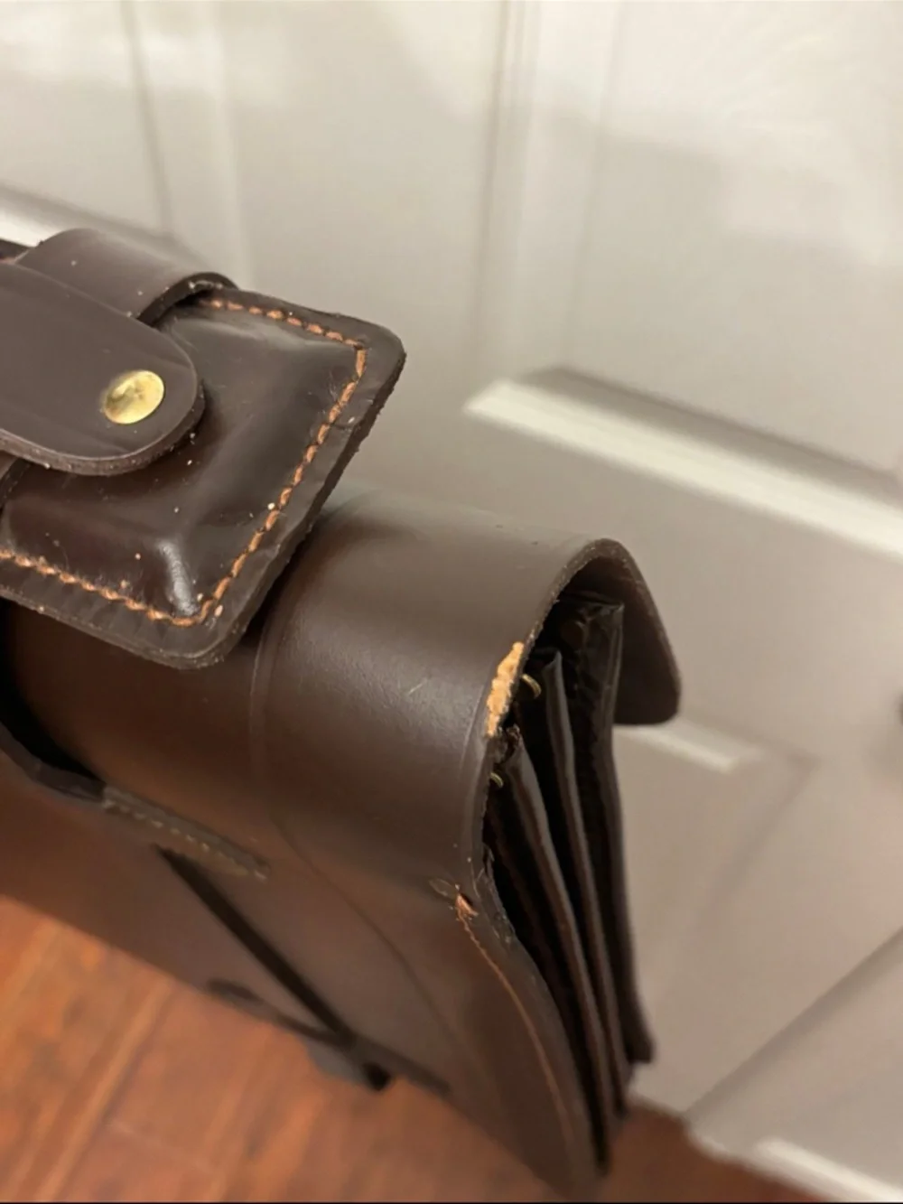 Vintage G.I. US Military Briefcase Leather Specialty